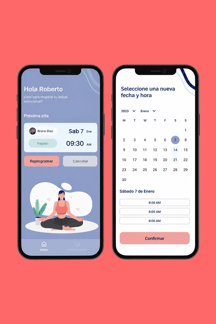 continualatam mobile appointment overview and rescheduling flow
